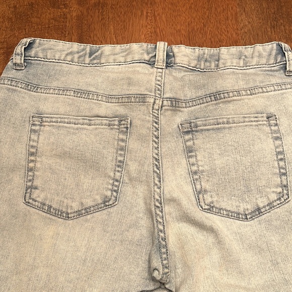 Light wash cropped jeans big girls Size 16 - Picture 5 of 7